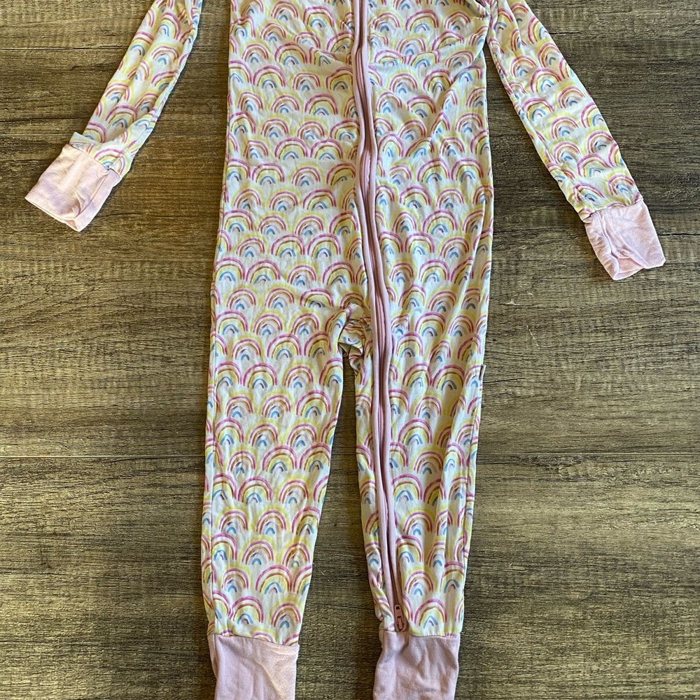 Little Sleepies Pastel Rainbow Footie